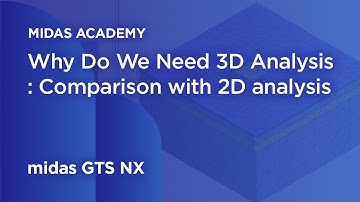 Why Do You Need 3D Analysis: Comparison with 2D analysis | midas GTS NX | 3D Finite Element Analysis