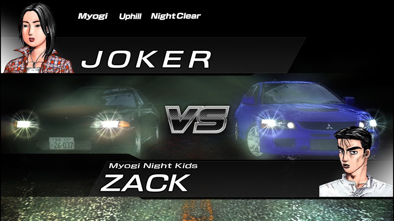 Initial D Arcade Stage Ver.4 "Myogi Pass" - My Lan Evo 9 VS Takeshi Nakazato"Zack"