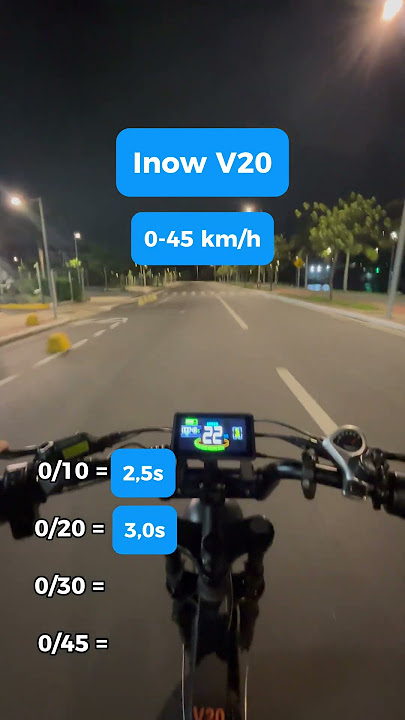 Bicicleta Elétrica Inow V20 - Teste de Velocidade