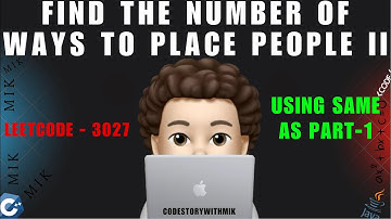 Find the Number of Ways to Place People II | Same as Part I | Leetcode 3027 | codestorywithMIK