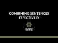 Sentence Combining Techniques Quiz