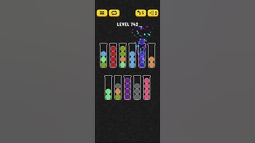 Ball Sort - Color Puzzle Game - Level 742 - Walkthrough SOLVED by RobotPlayer AI!!!