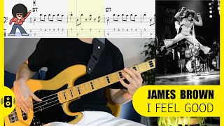 James Brown - I Feel Good Bass Tabs note Бас табы