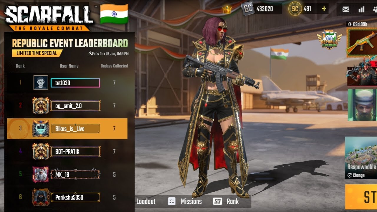 Scarfall 2.0 live new new event | new update scarfall 2.0 | playing BR games 