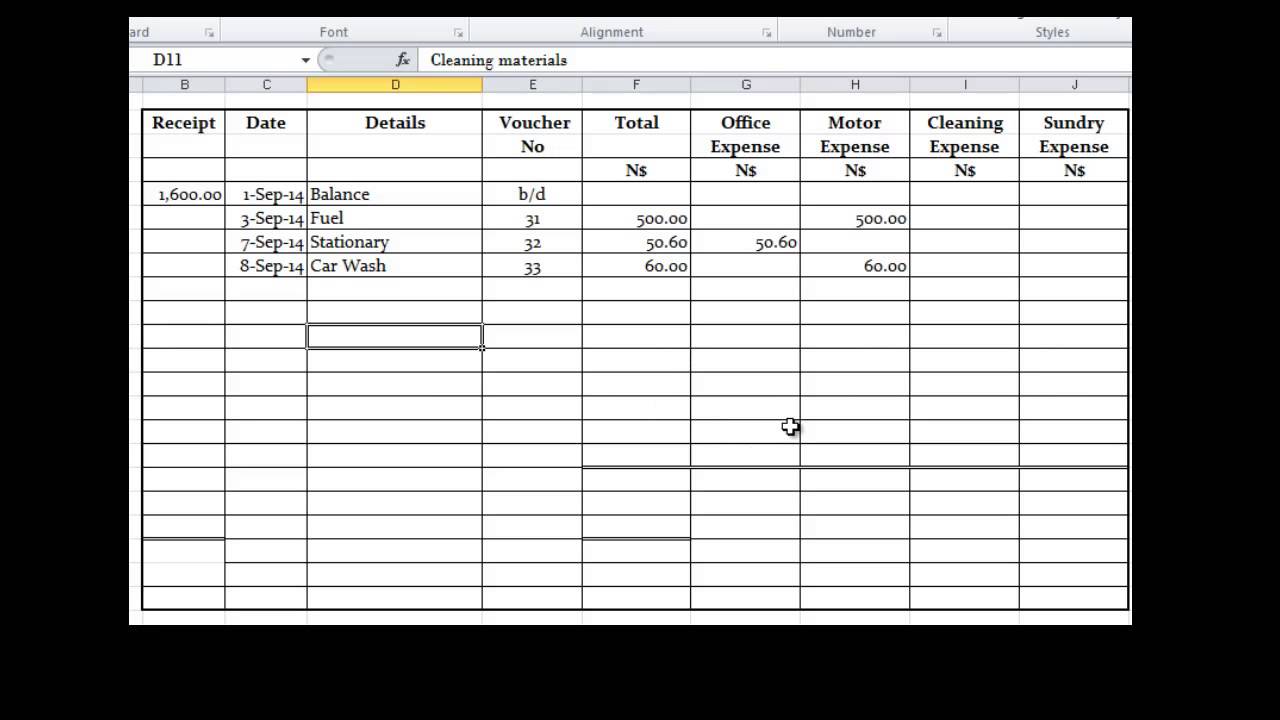 The Analysed Cash Book and Balancing Accounts