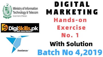 DigiSkills Digital Marketing Course|Hands On Exercise No1 Solution|FB Adverts |Create campaign 2019