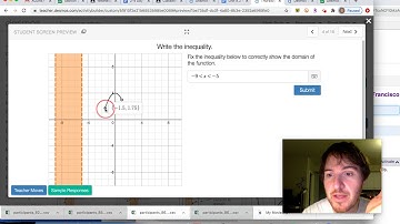 COMPANION video: Domain & Range Review (With Inequalities) Desmos Task