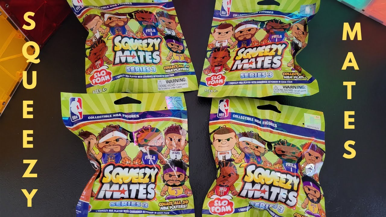 New Squeezy Mates NBA 4 pack opening! YouTube