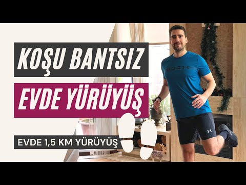 Evde 1.5 KM Yürüyerek YAĞ YAK | Evde Yürüyüş Egzersizleri 2