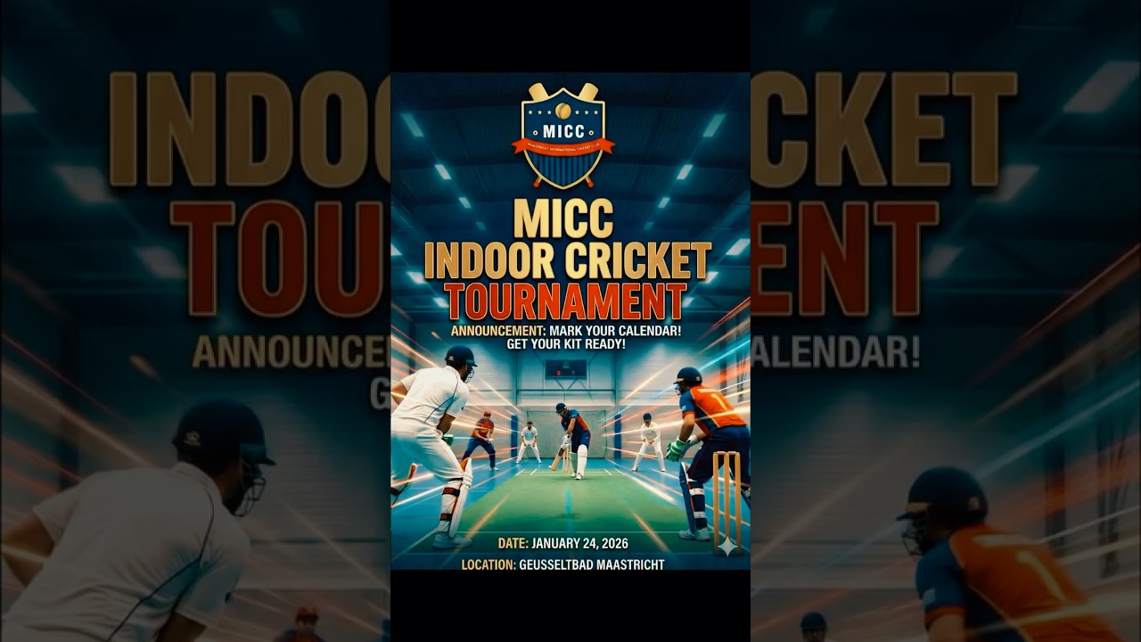Join us at Geusselt sports hall Maastricht to watch thrillers 🏏🔥💥#cricket #kncb #cricketshorts