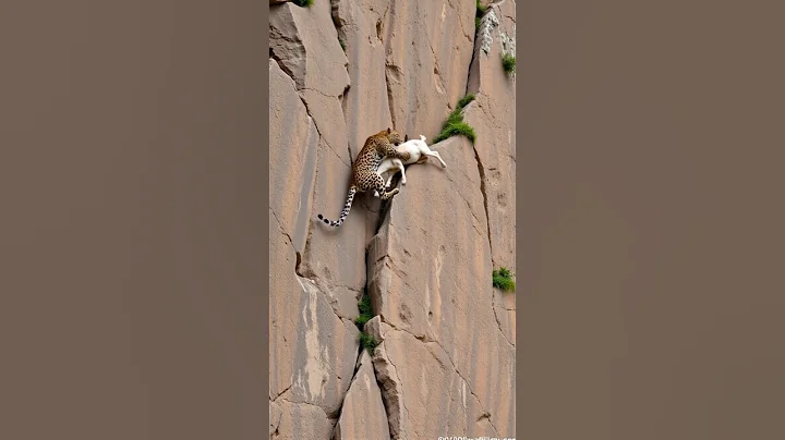 Goats life 🐐🙏🐆 #shortsvideo #viralvideo #leopardAdventure #goatclimbing #wildlife #mountains 🙏 thumbnail