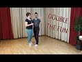 Classic lindy hop double tuck turn done frankie style