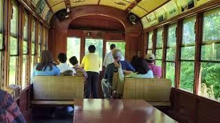 8K Trolley Ride Along Rondout Landing To Hudson River Kingston New York Trolley Museum 哈德遜河電車紐約金斯頓