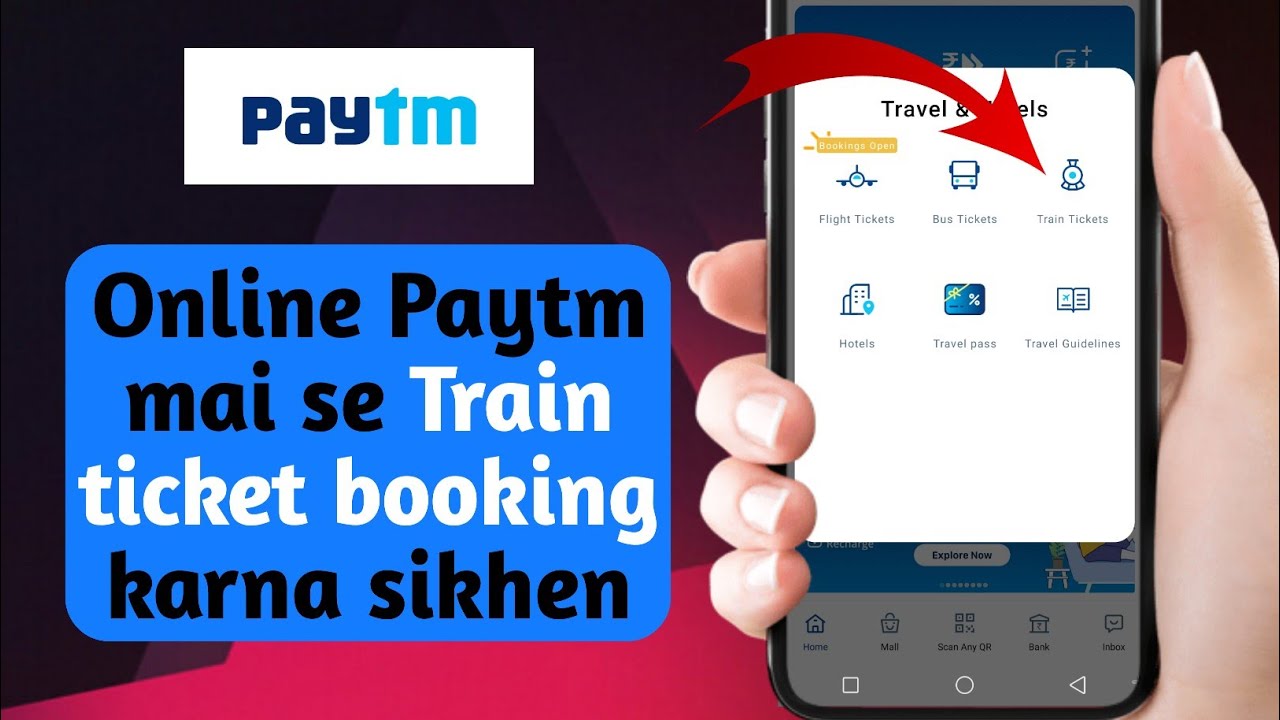Paytm se Train ticket booking kaise kare !! 🤨🤨 How to book train ticket