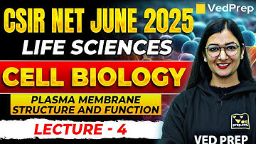 Plasma Membrane: Structure and Function | Cell Biology CSIR NET 2025 Preparation Life Science |Lec-4