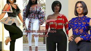 Top 30+ Ankara peplum tops designs | Ankara peplum blouse styles | Ankara styles 2024 screenshot 2