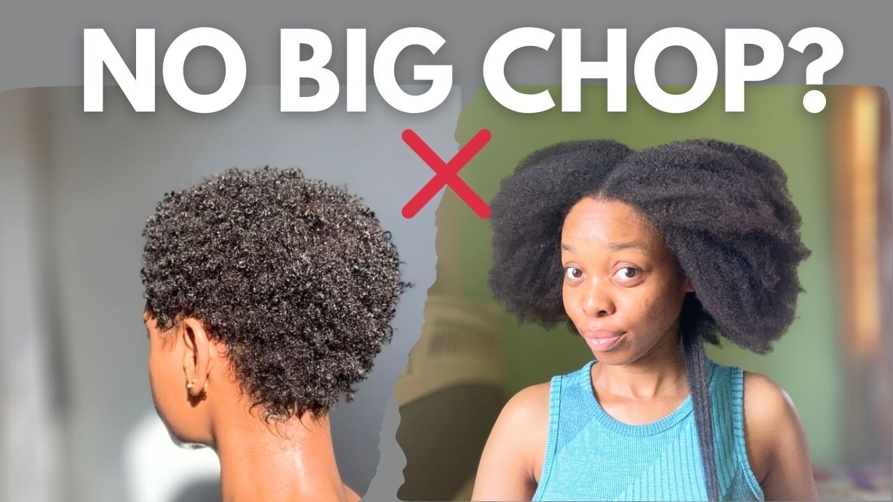 Transition WITHOUT BIG CHOP | From Relaxed Hair to Healthy Natural Hair | 100% Proven