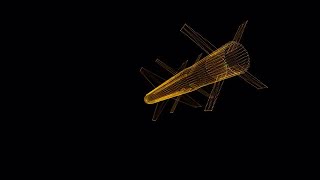 Rocket Hologram Stock Motion Graphics