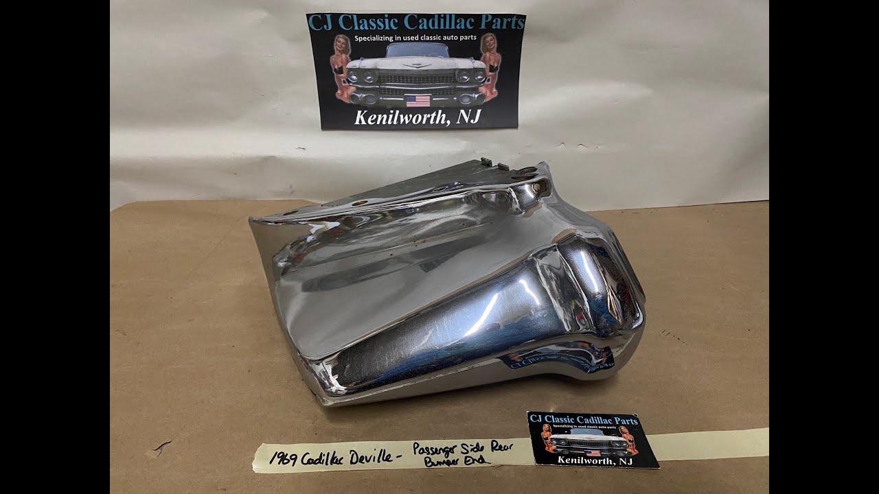 OEM 69 Cadillac Deville RIGHT PASSENGER SIDE LOWER REAR BUMPER END ...