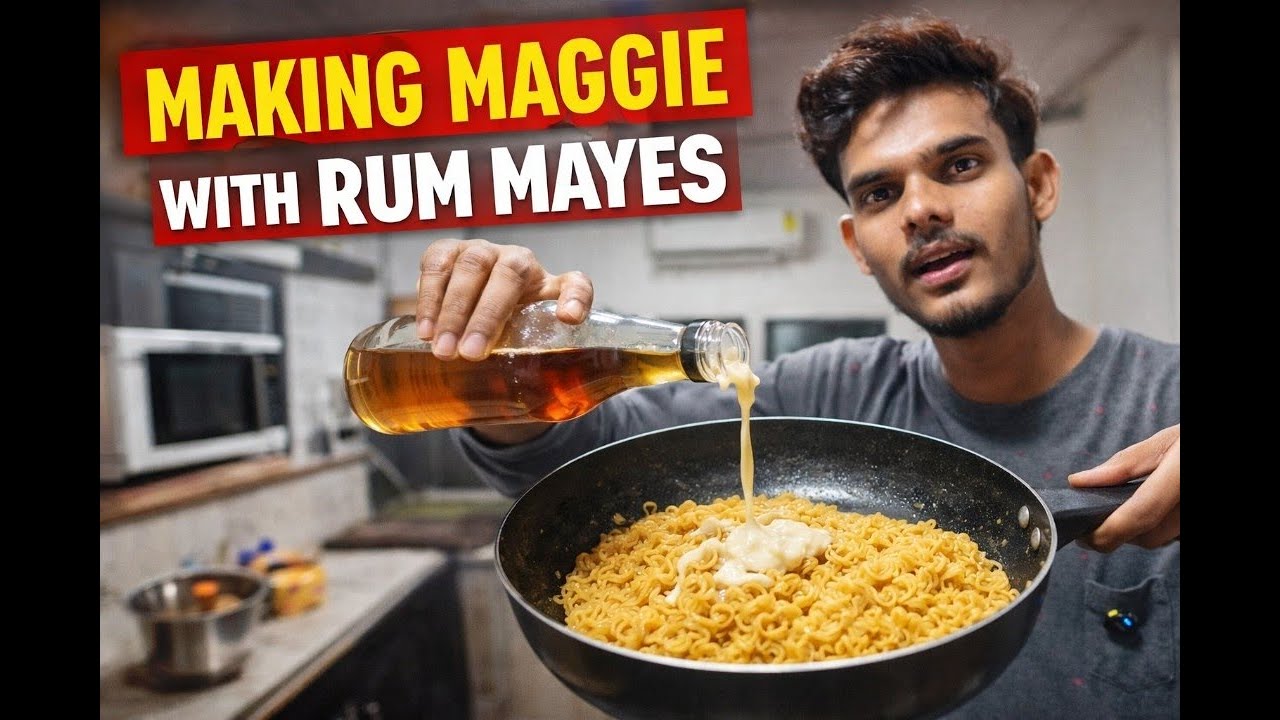 दोस्त के साथ मैगी 🍜 | Simple & Fun Vlogदोस्त के साथ मैगी बनाते हुए 💛 | Mini Vlog