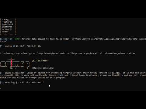 How to use sqlmap on a windows pc