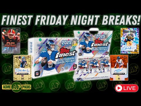 Friday Night Sports Card Breaks! FINEST FOOTBALL RELEASE DAY &amp; HOOPS BASEKTBALL!