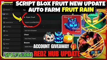 Top Script Blox Fruit Mobile REDZ HUB 🟥 FRUIT RAIN, AUTO FARM, RAID, MAX LEVEL,NOTIFIER | Delta
