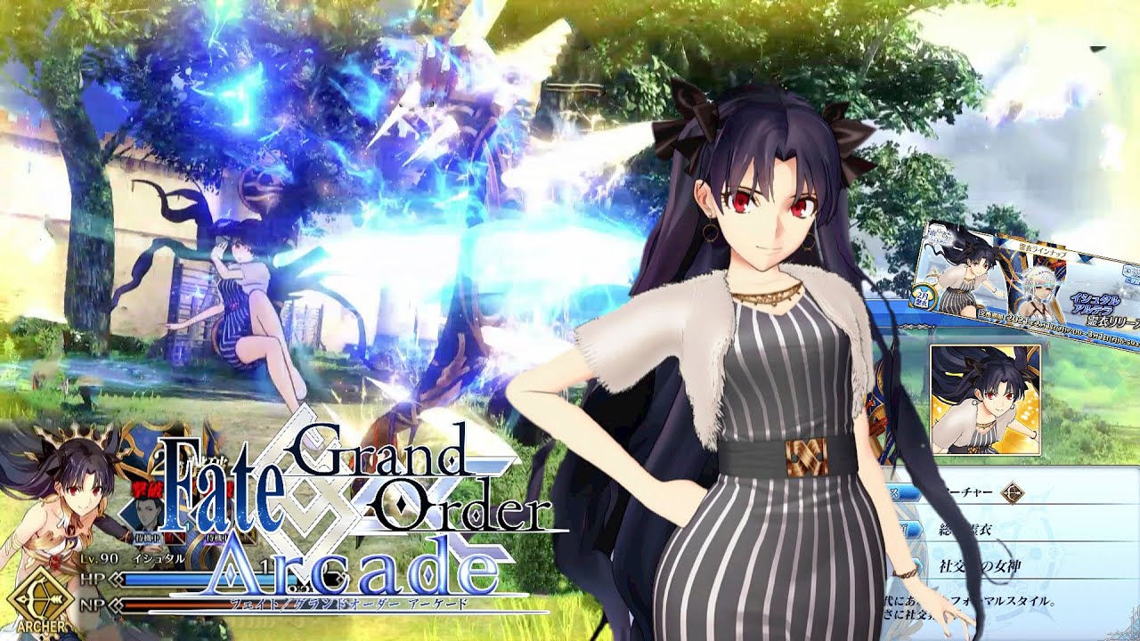 Fate Grand Order Arcade イシュタル限定霊衣実装 ビター スイートドレス Ishtar Fgoac Fgoアーケード Youtube