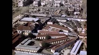 Aerial Footage of WWII Manila (in Color)