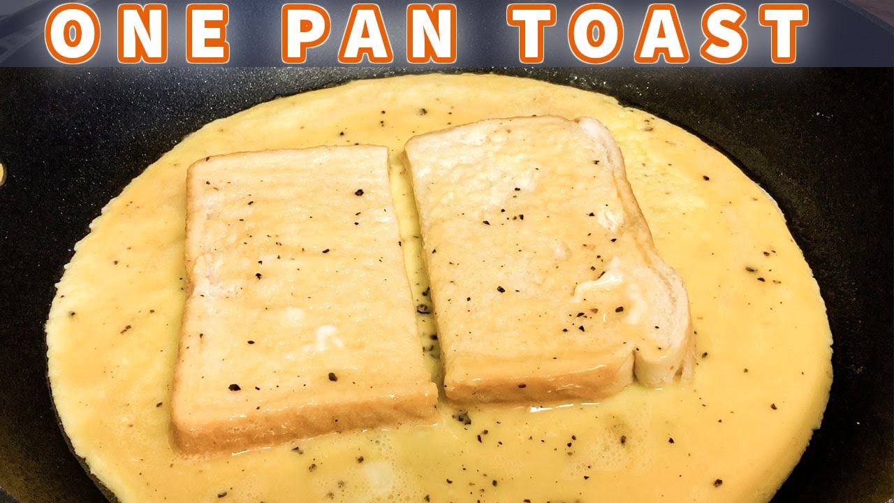 How to make one pan egg toast French Toast Omelette Sandwich Egg Sandwich HackEgg Toast