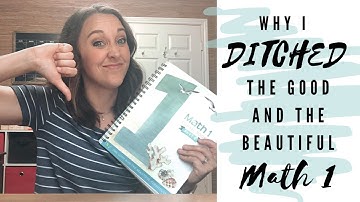 Why We Stopped Using The Good and the Beautiful Math (Level 1)