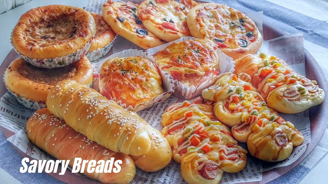 PART 1 : Assorted Savory Breads With Just One Dough | 1X Proofing | Breadmaker