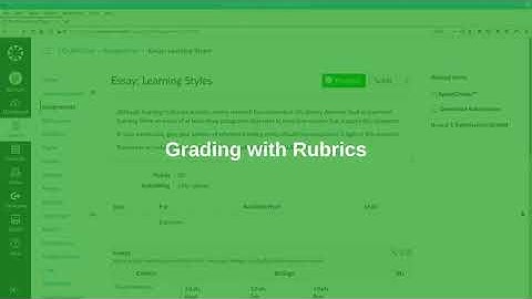 Grading Assignments with Rubrics