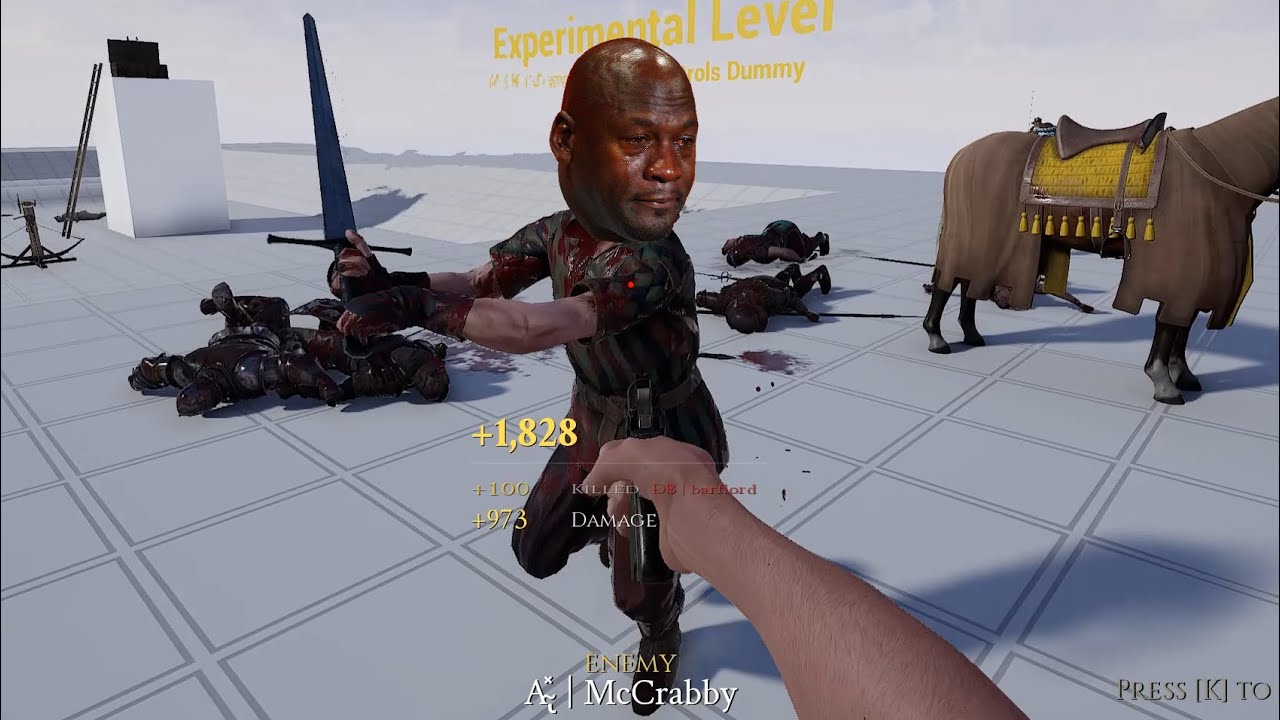 Abusing 1411 Pistol in Mordhau (Admin Abuse)