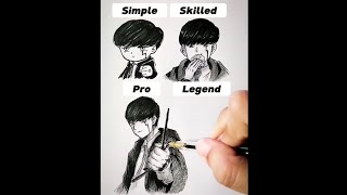 How to Draw Mash and StickMan FSF ART Trick | Easy Drawing