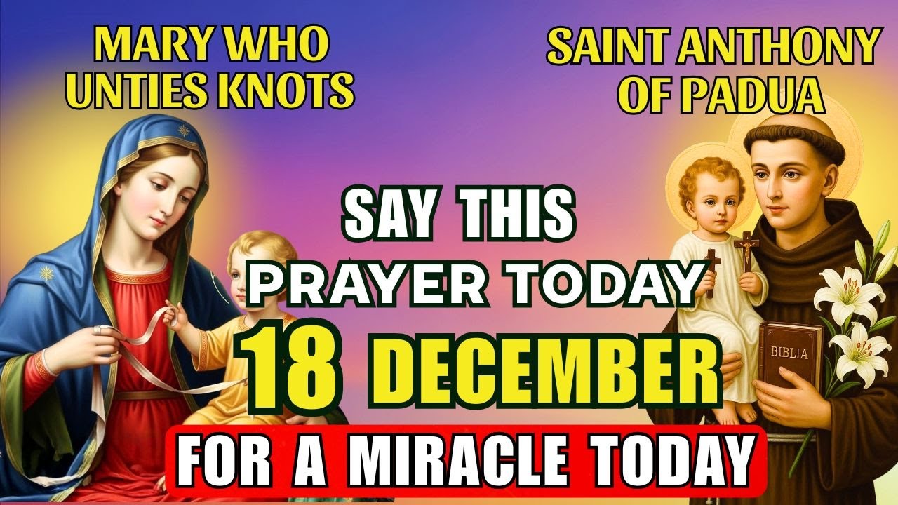 Мария, развязывающая узлы, и Святой Антоний – молитва, которая поможет разрешить любую ситуацию с...