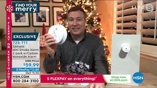 Samurai Mini Smoke Alarm 2pack with Carbon Monoxide Alarm