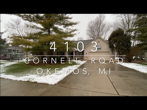 4103 Cornell Rd, Okemos, MI home video tour