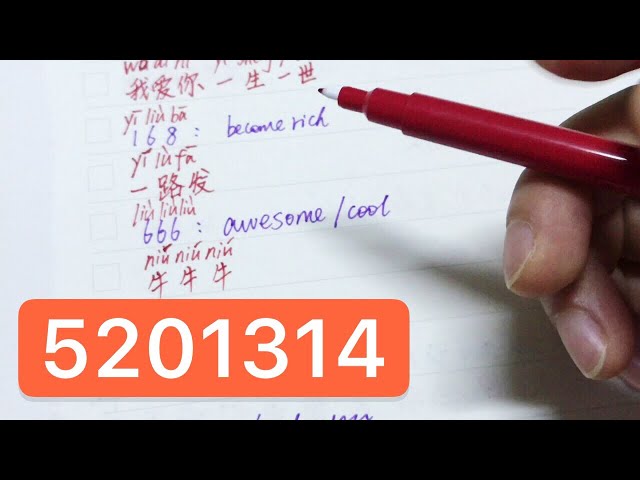Chinese Internet Slangs | What's the meaning of 5201314/88/666/3Q