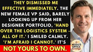 New Female VP Dismissed Me, Then Demanded My Logistics System. My Response: Not Today