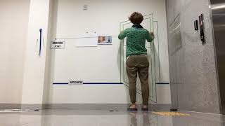 One-Point Perspective Masking Tape Door