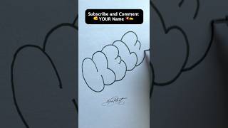 ✍🏻💥HOW TO DRAW BUBBLE LETTERS - Kele (Easy Tutorial)