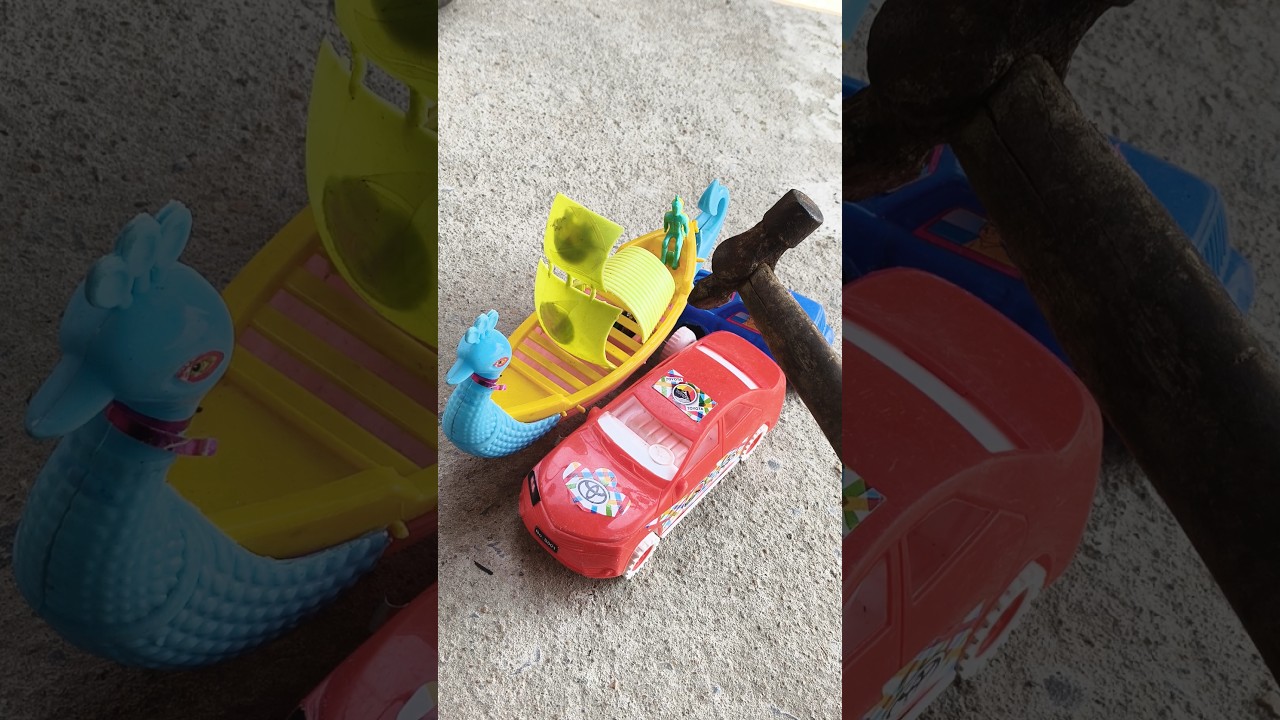 Duck boat amezing sweet car toy testing