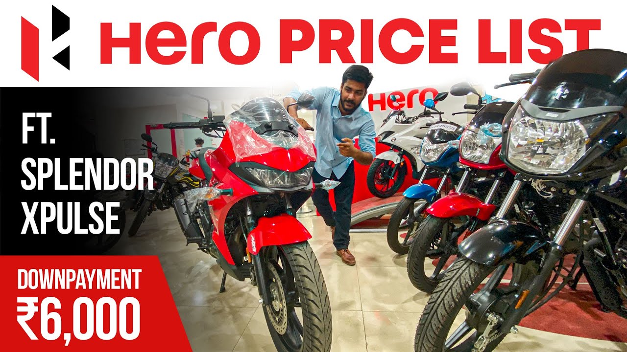2021 All Hero Bikes & Scooters Latest Price List 🏍️ Ft. Hero Splendor
