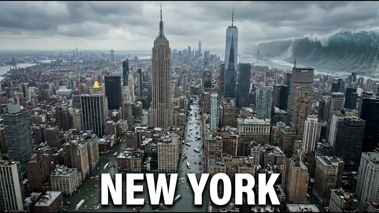 New York MEGA TSUNAMI (AI FICTIONAL) | Manhattan Overrun by Giant Waves