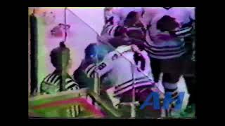 NHL Mar. 16, 1980 Terry Ruskowski,CHI v Garry Howatt,NYI Chicago Blackhawks New York Islanders