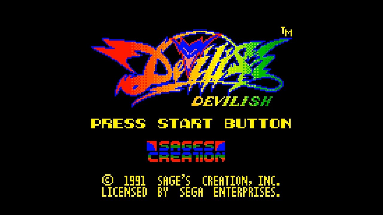 Devilish (Game Gear 60Hz) Intro / Attract Mode YouTube