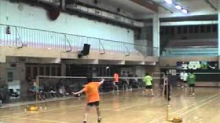20101201 badminton Training With Mr.Chen