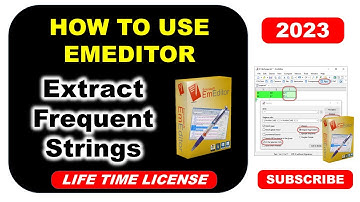 EmEditor | Extract Frequent Strings