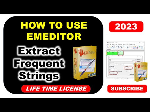 EmEditor | Extract Frequent Strings